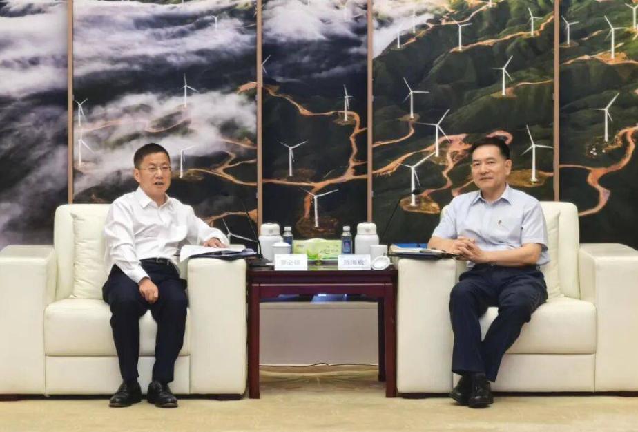 中國能建羅必雄拜訪國家電投黨組成員、副總經理陳海斌