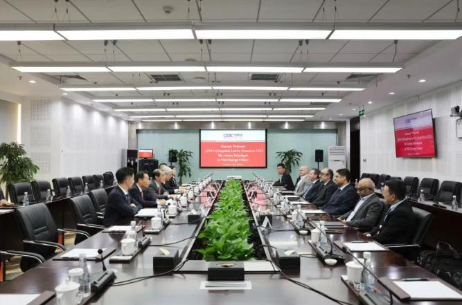 喬旭斌會(huì)見(jiàn)沙特阿爾朱美亞電力水務(wù)公司執(zhí)行CEO Adnan Buhuliga
